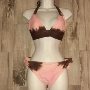 Pink/Brown Bathing Suit